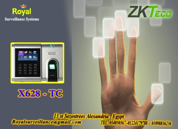 جهاز حضور وانصراف ماركة ZKTeco  موديل X628-TC