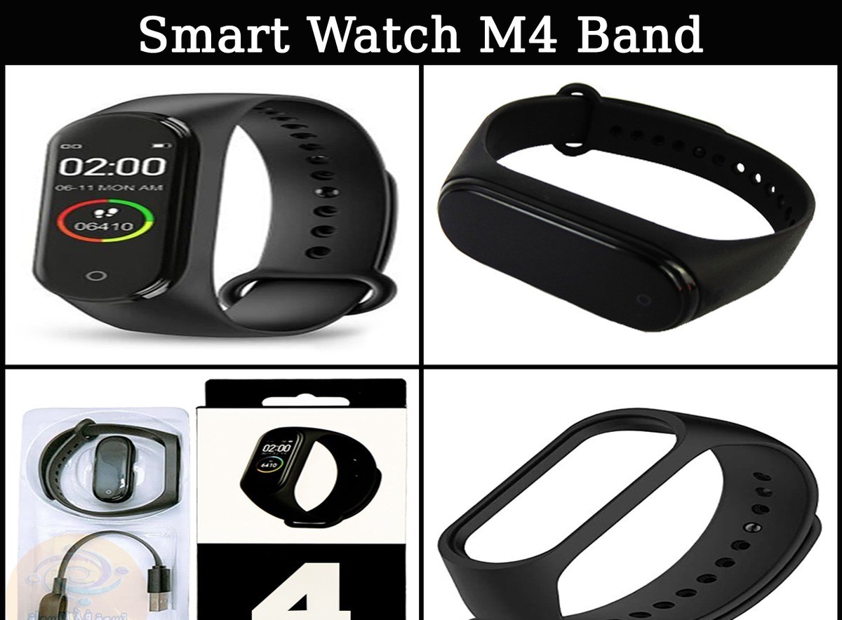 الساعة الذكية Smart Watch M4 Band تاتى بشاشة HD Screen بحجم 0.96 بوصة عالية الجودة تعمل باللمس