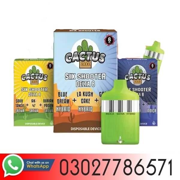 Cactus Labs Six Shooter THC-A Blend Disposable Vape In Pakistan - 03027786571